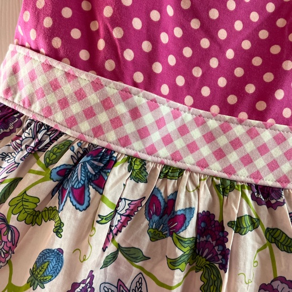 Matilda Jane Pink Polka Dot and Floral Dress - Picture 3 of 4